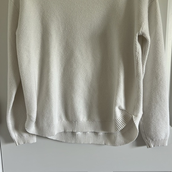Merokeety Size Large White Waffle Sweater Size Large - Picture 4 of 9